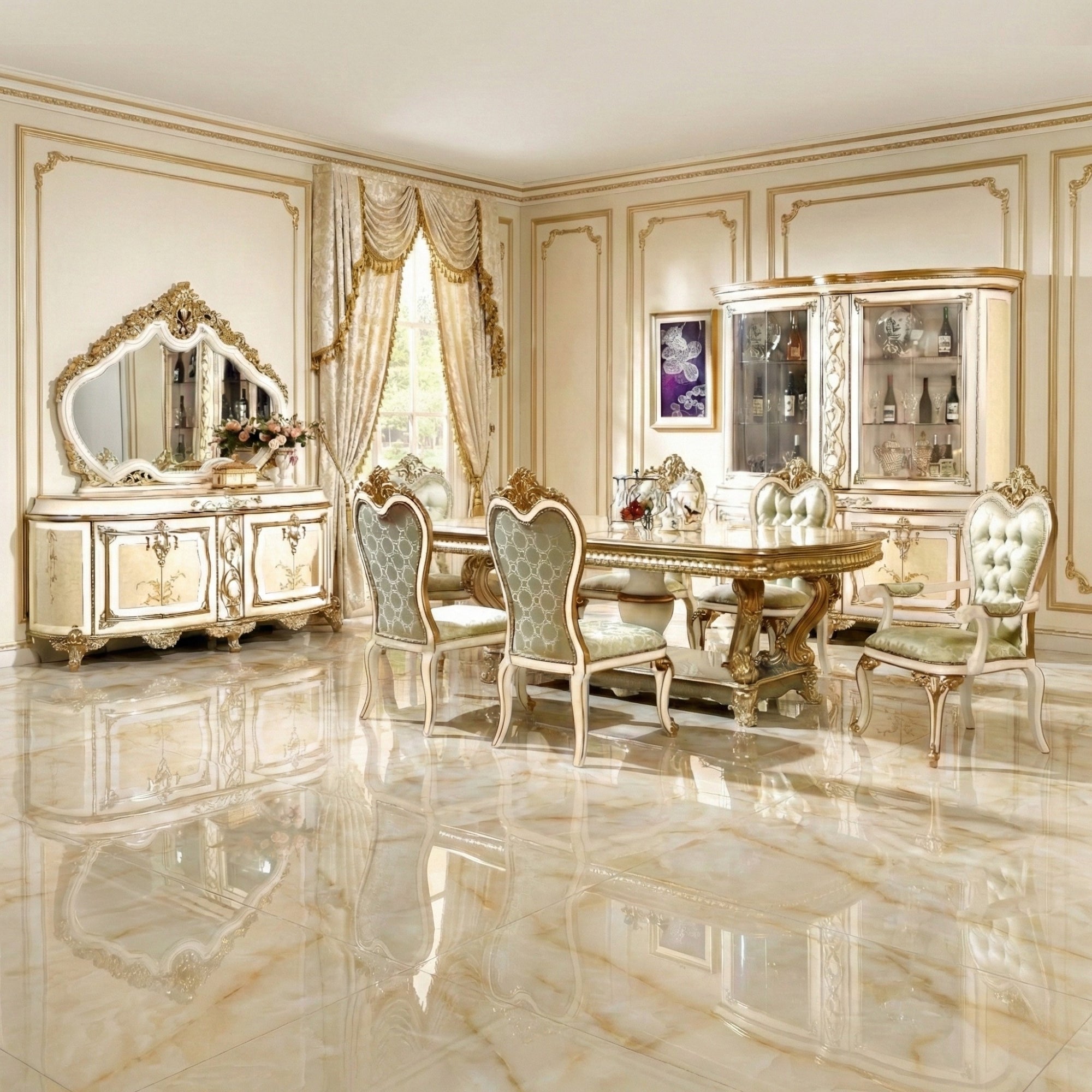 The CASTILLO 8 to 10 Seater Dining Set