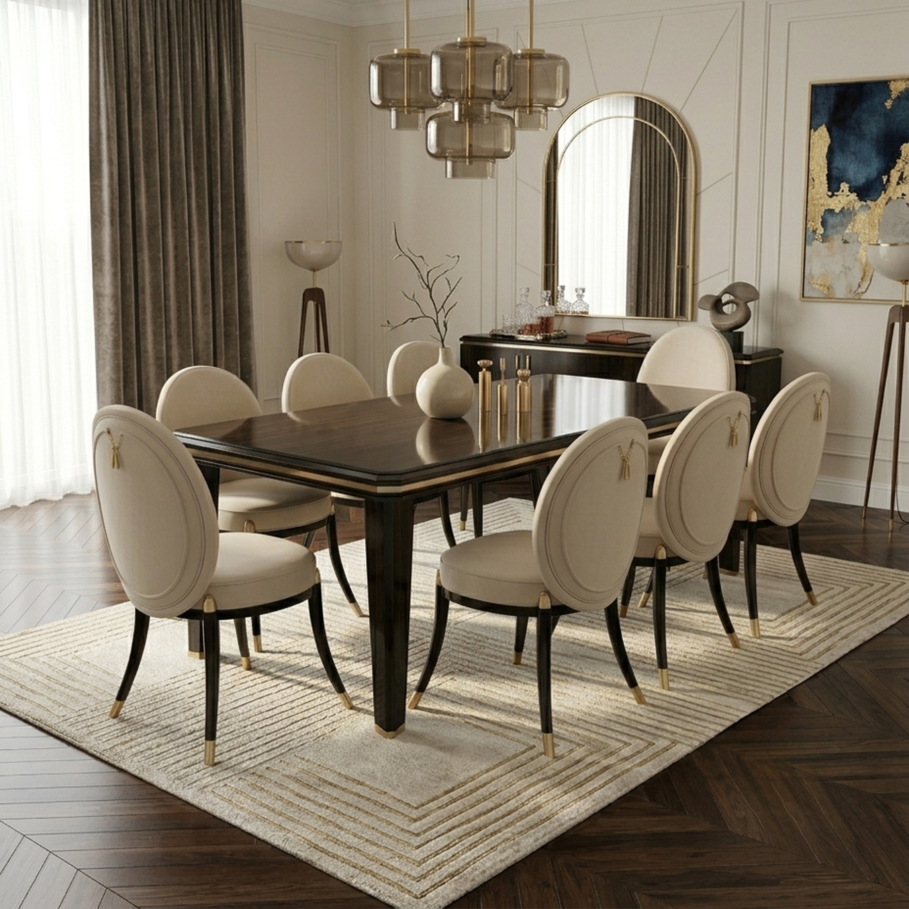 The VALERIO 6 Seater Dining Set