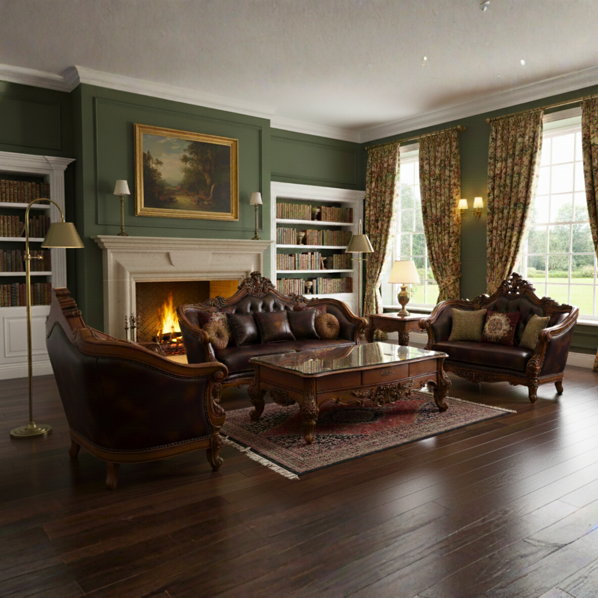 The IMPERIAL Leather Sofa Set