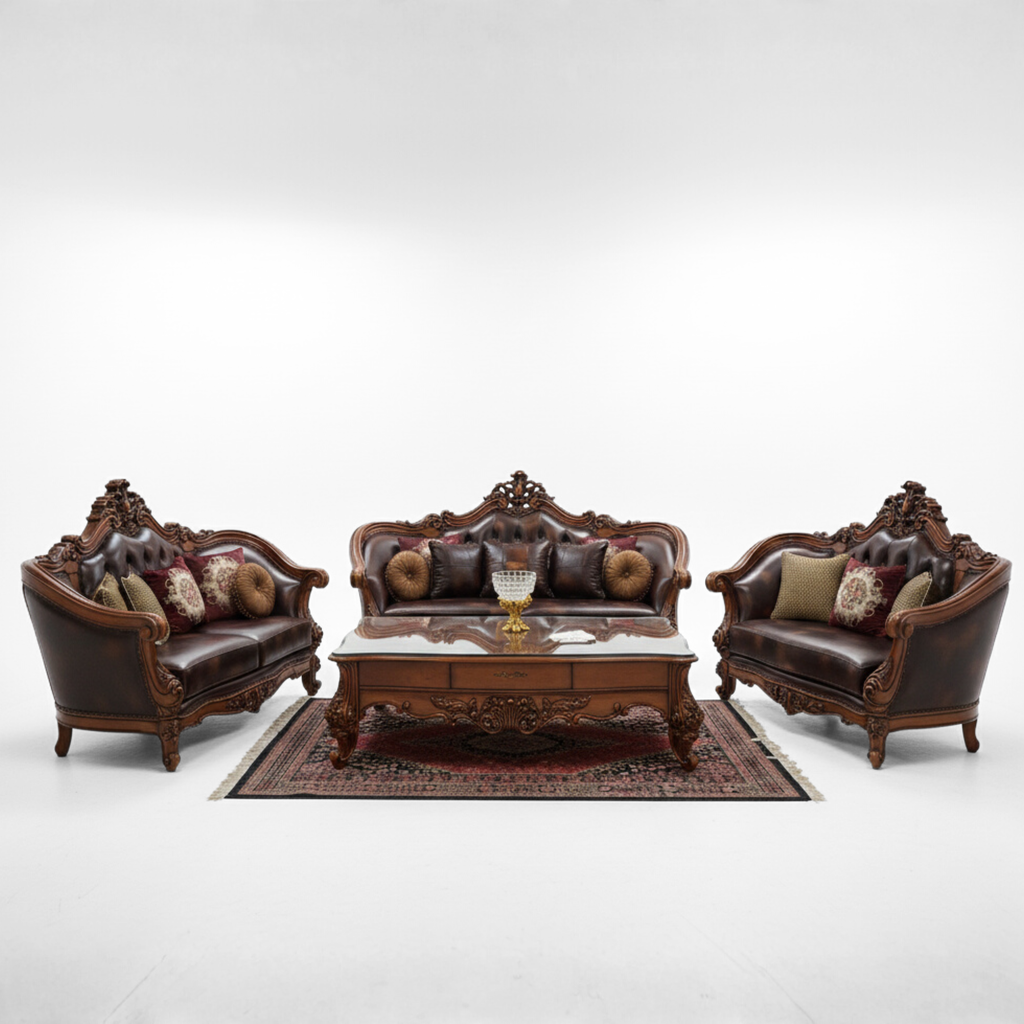 The IMPERIAL Leather Sofa Set