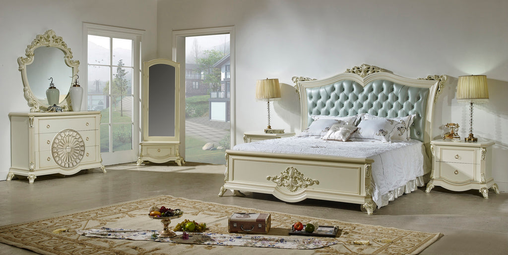 The ISABELLA King-sized Bed + 2 Side Tables