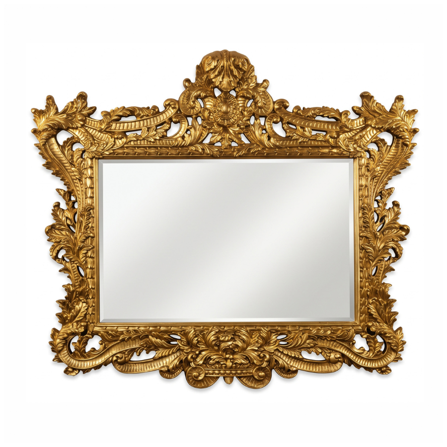 ALDORA Antique Gold Leaf Wall Mirror