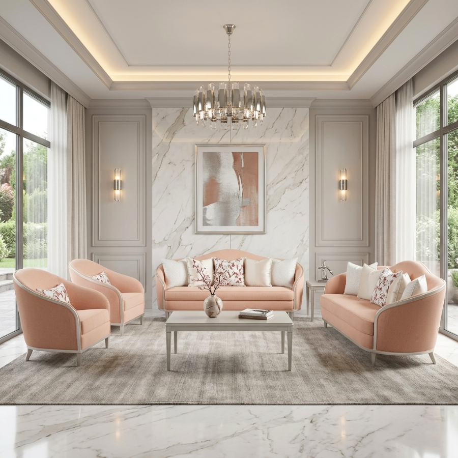 VELMORA 1+1+2+3 Seater Sofa Set