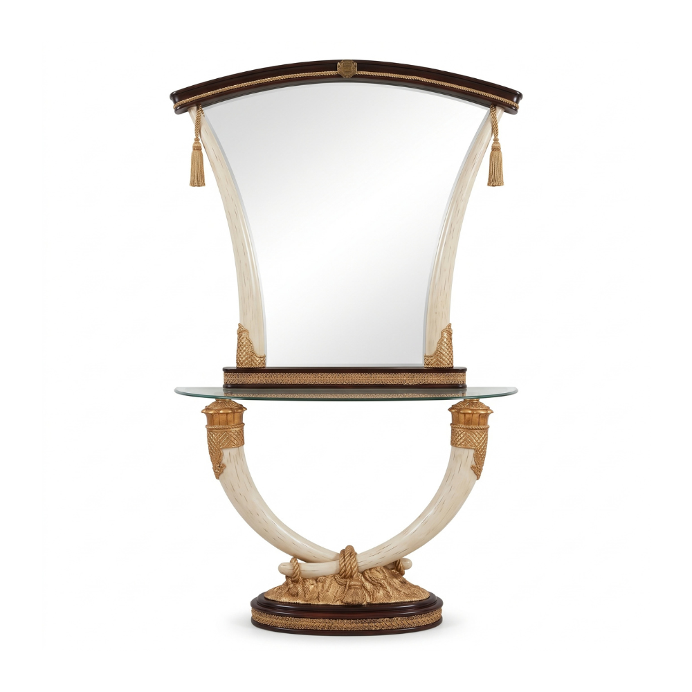 LUCIENNE Console Table & Mirror Set