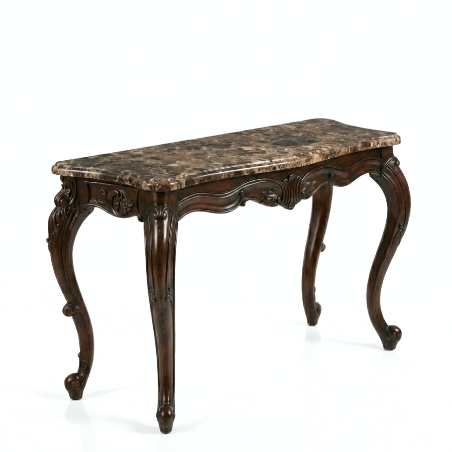 ALESSIA Marble Console Table with Mirror