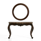 ALESSIA Marble Console Table with Mirror