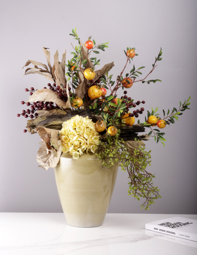 "Sophia" Floral Arrangement in Cream Vase