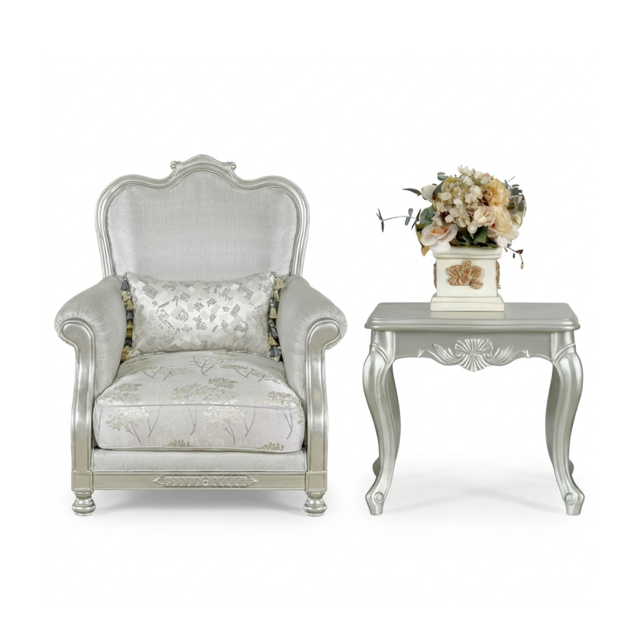 ALBERTI Armchair + Side Table