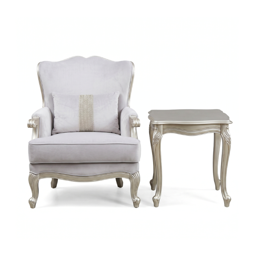 BELLAVITA Armchair + Side Table