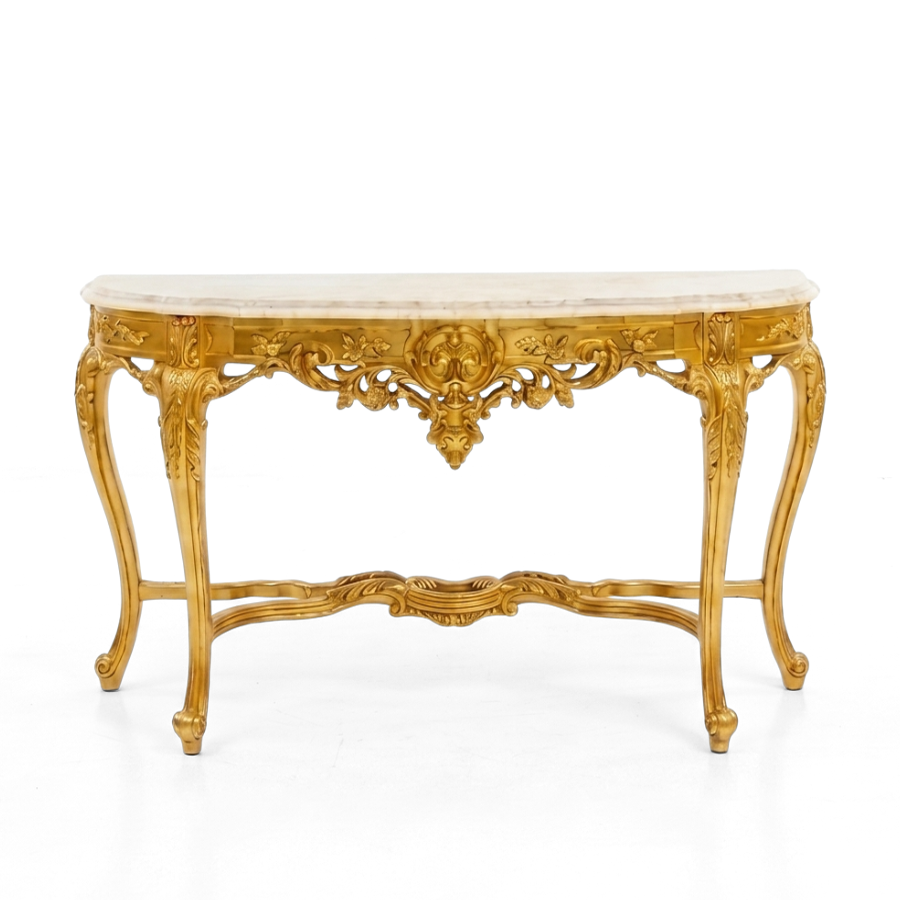 ANASTASIA Marble Console Table with Mirror