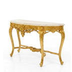 ANASTASIA Marble Console Table with Mirror