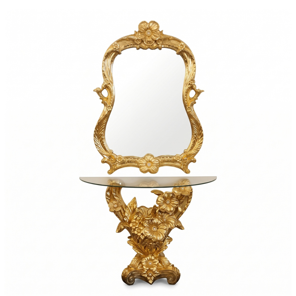 ROSSINA Console Table + Mirror