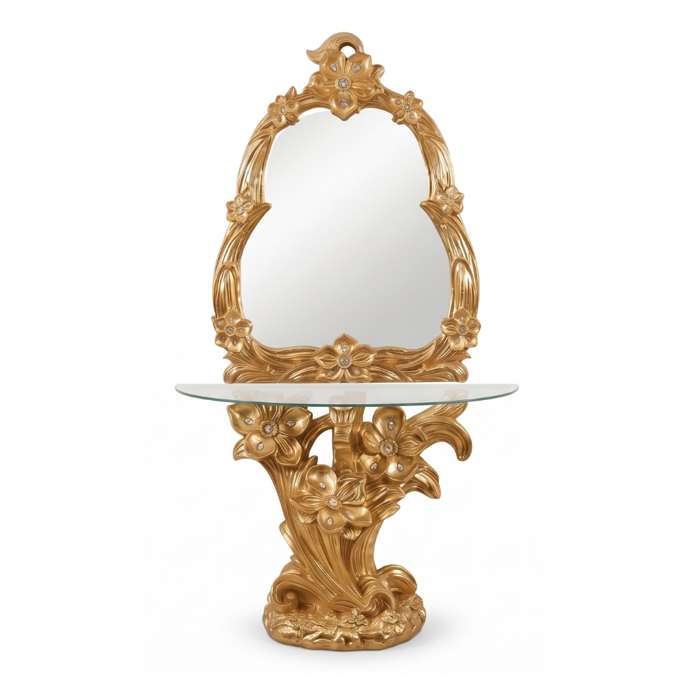 GENEVIE Console Table + Mirror