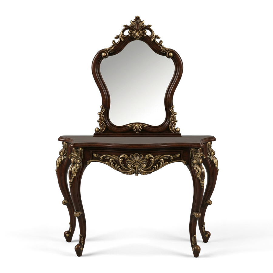 CORSINI Marble Console Table with Mirror