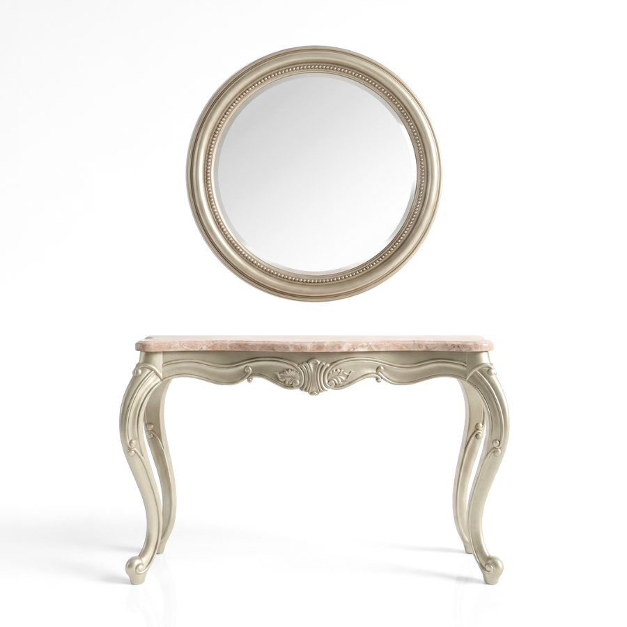 ELENA Marble Console Table with Mirror