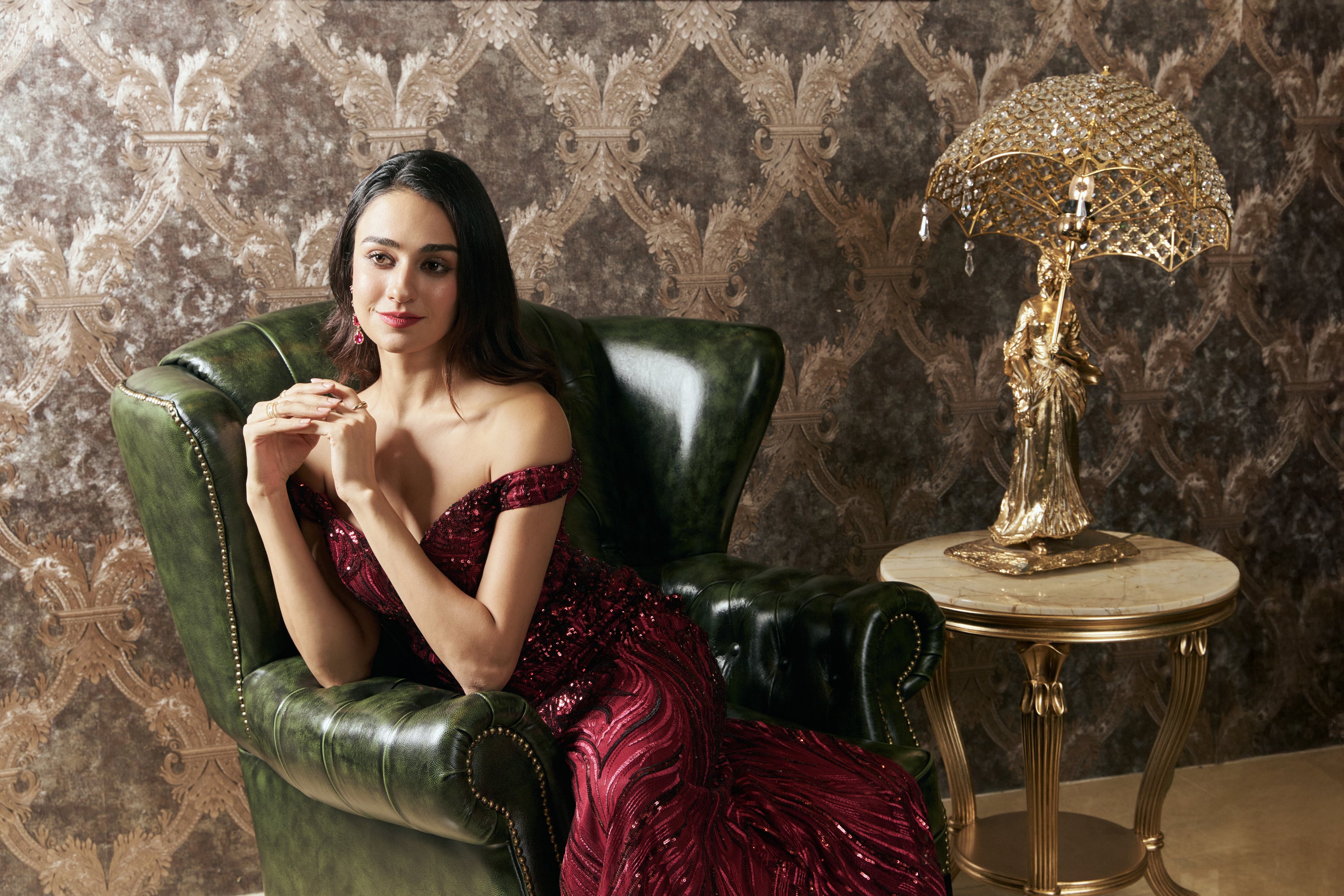 Churchill Wingchair + Stool by Emperor Palace™