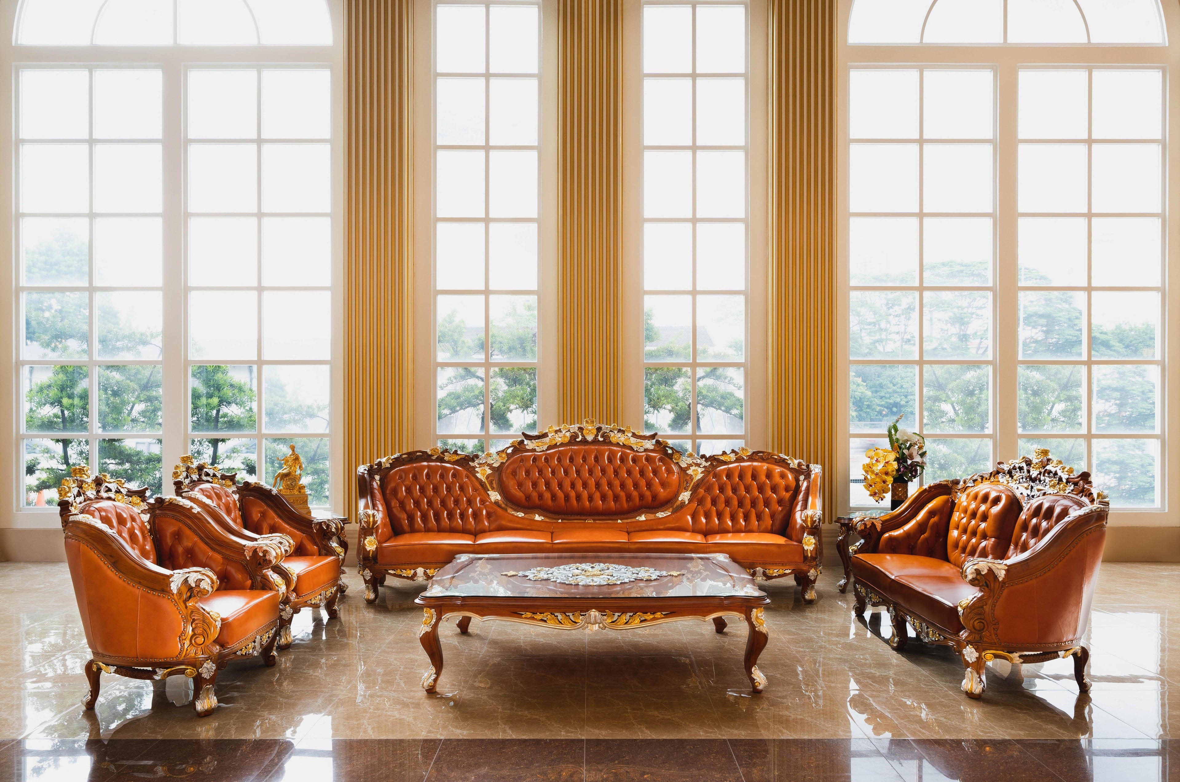 Grand Regalia 1+1+2+5 Seater Sofa Set by Emperor Palace™