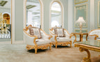 Louis XVI 1+1+2+4 Seater Sofa Set by Emperor Palace™