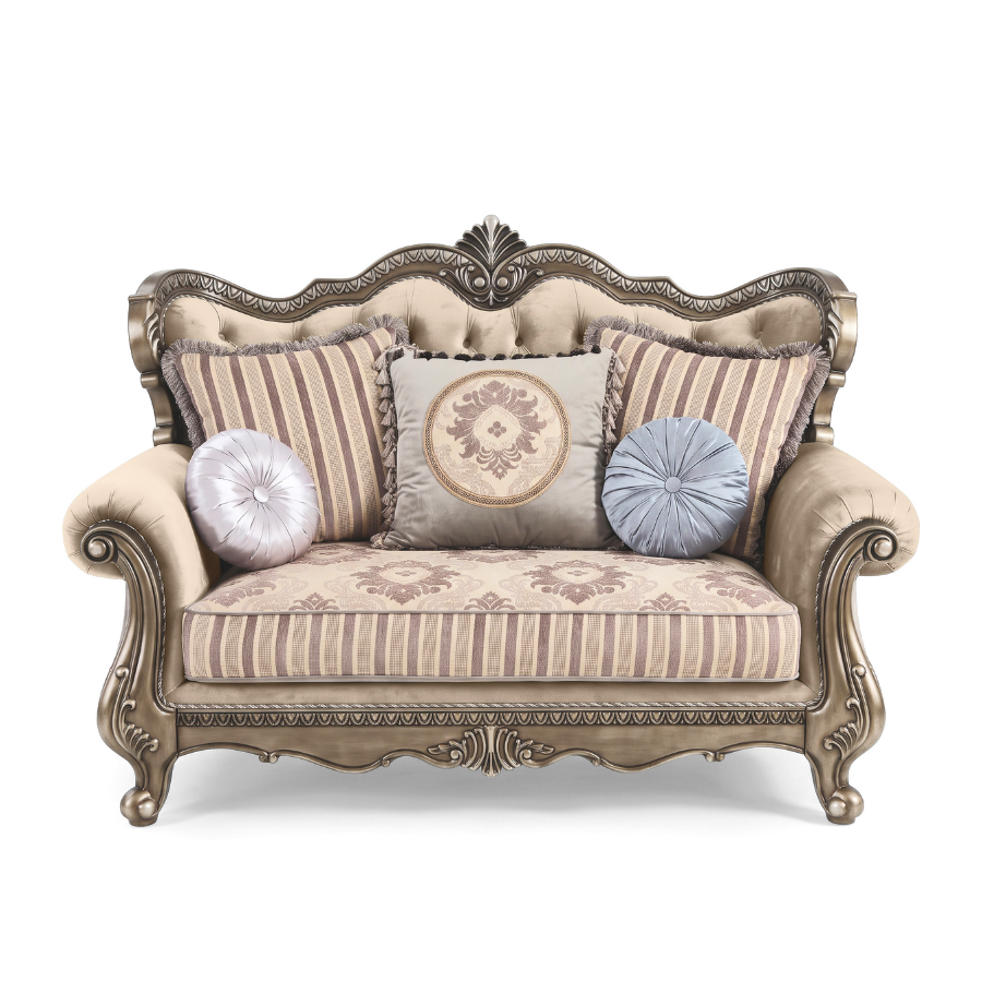 The MYRCELLA Victorian Living Room Concept with Marble Tabletop