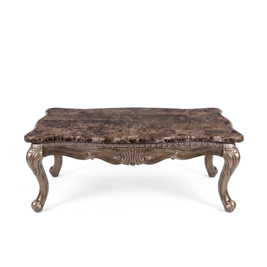 The MYRCELLA Victorian Living Room Concept with Marble Tabletop
