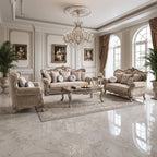 The MYRCELLA Victorian Living Room Concept with Marble Tabletop