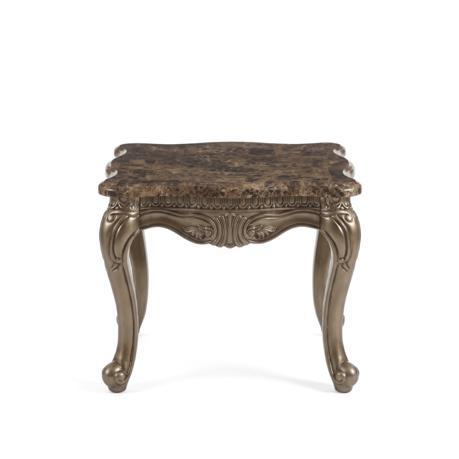 The MYRCELLA Victorian Living Room Concept with Marble Tabletop