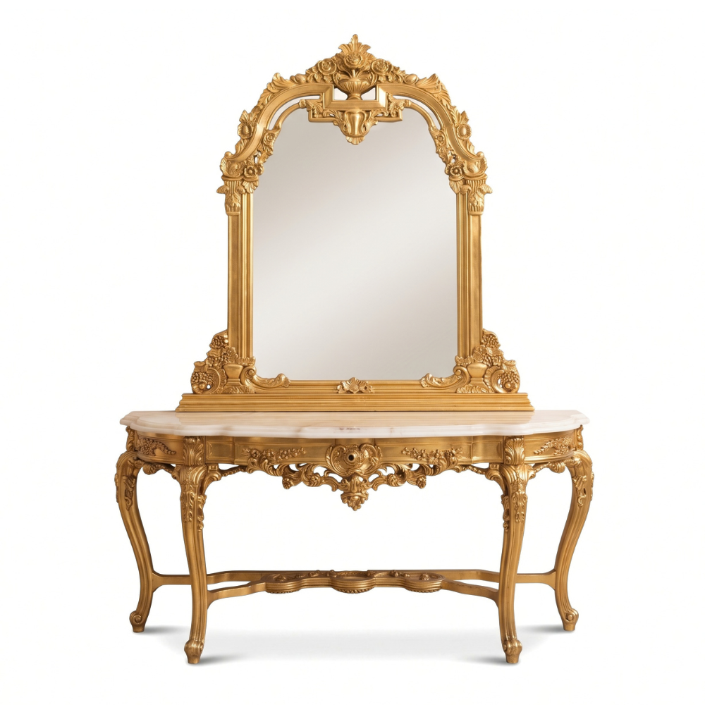 The Venetian Console Table + Mirror