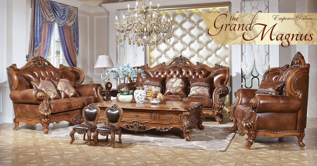 The Grand Magnus 1+2+3 Seater Sofa Set