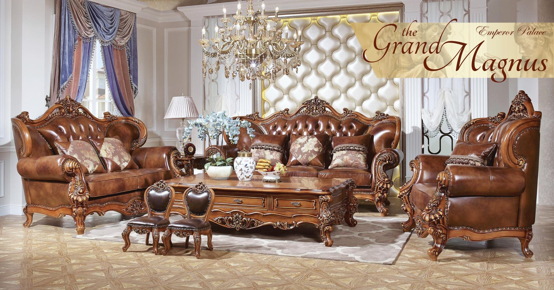 The Grand Magnus 1+2+3 Seater Sofa Set by Emperor Palace™