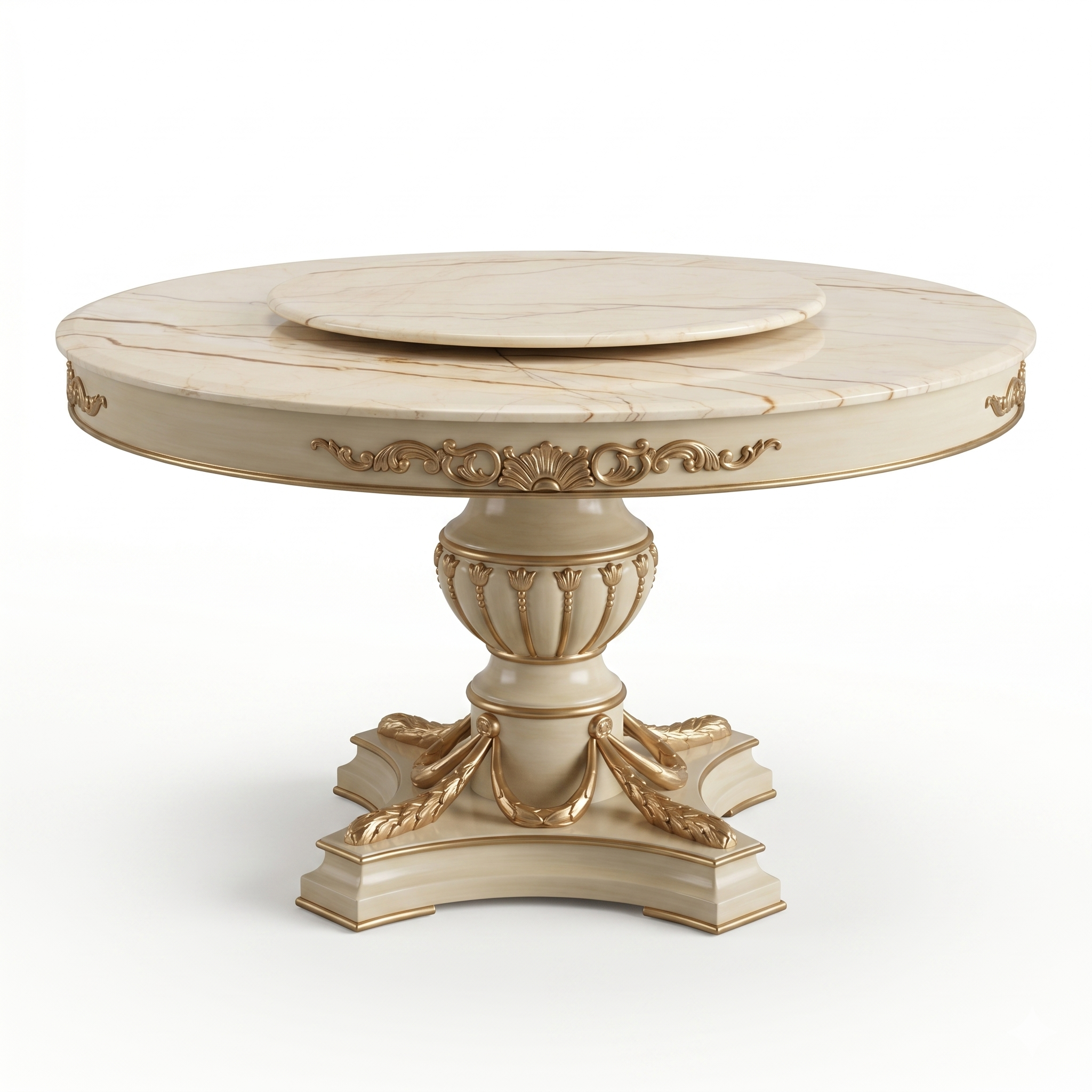 Amelie Majestic Marble 1+6 Dining Set