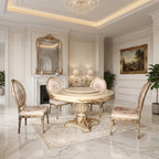 Amelie Majestic Marble 1+6 Dining Set