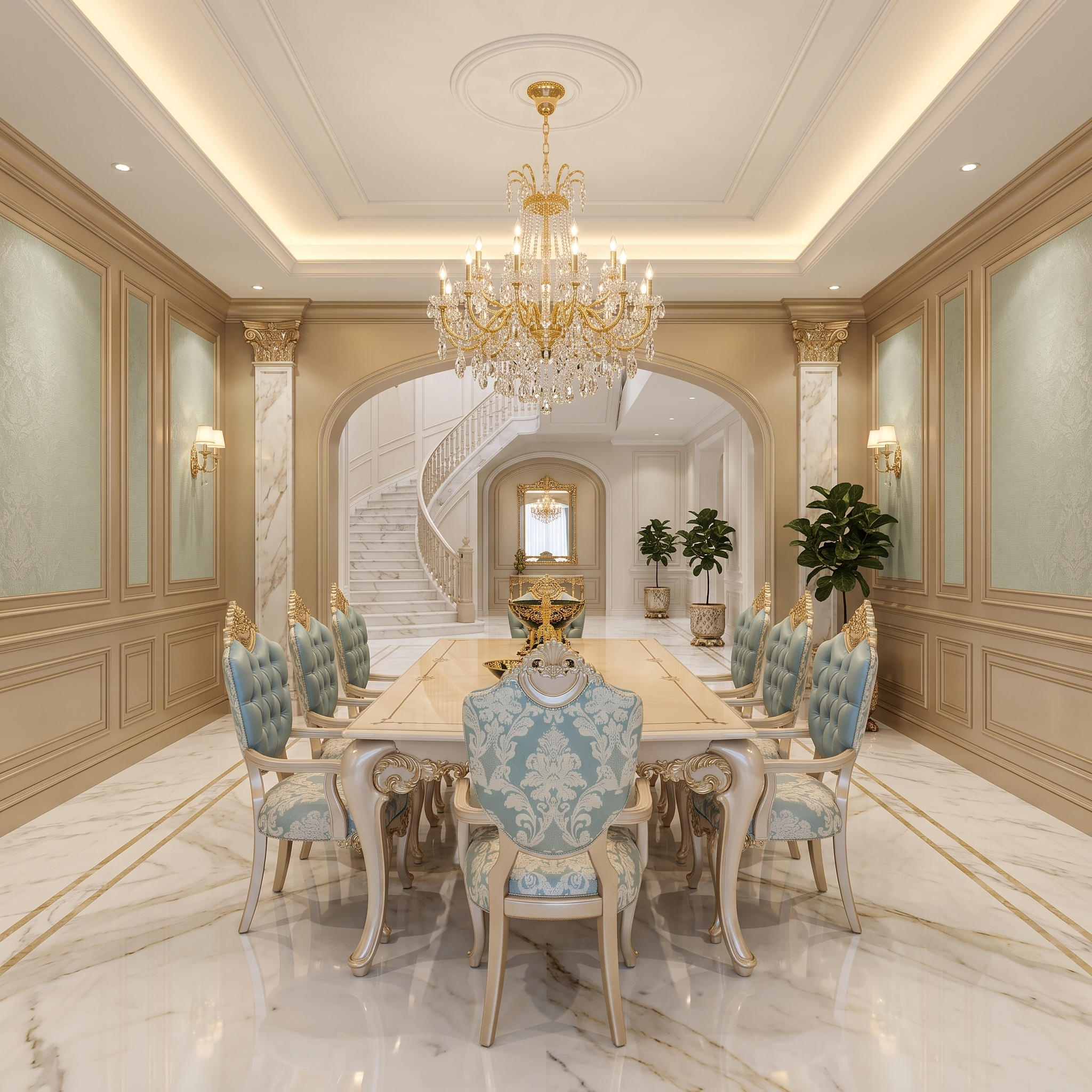 The DIANA 8 Seater Dining Set