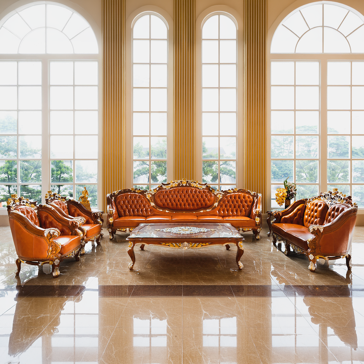 Grand Regalia 1+1+2+5 Seater Sofa Set