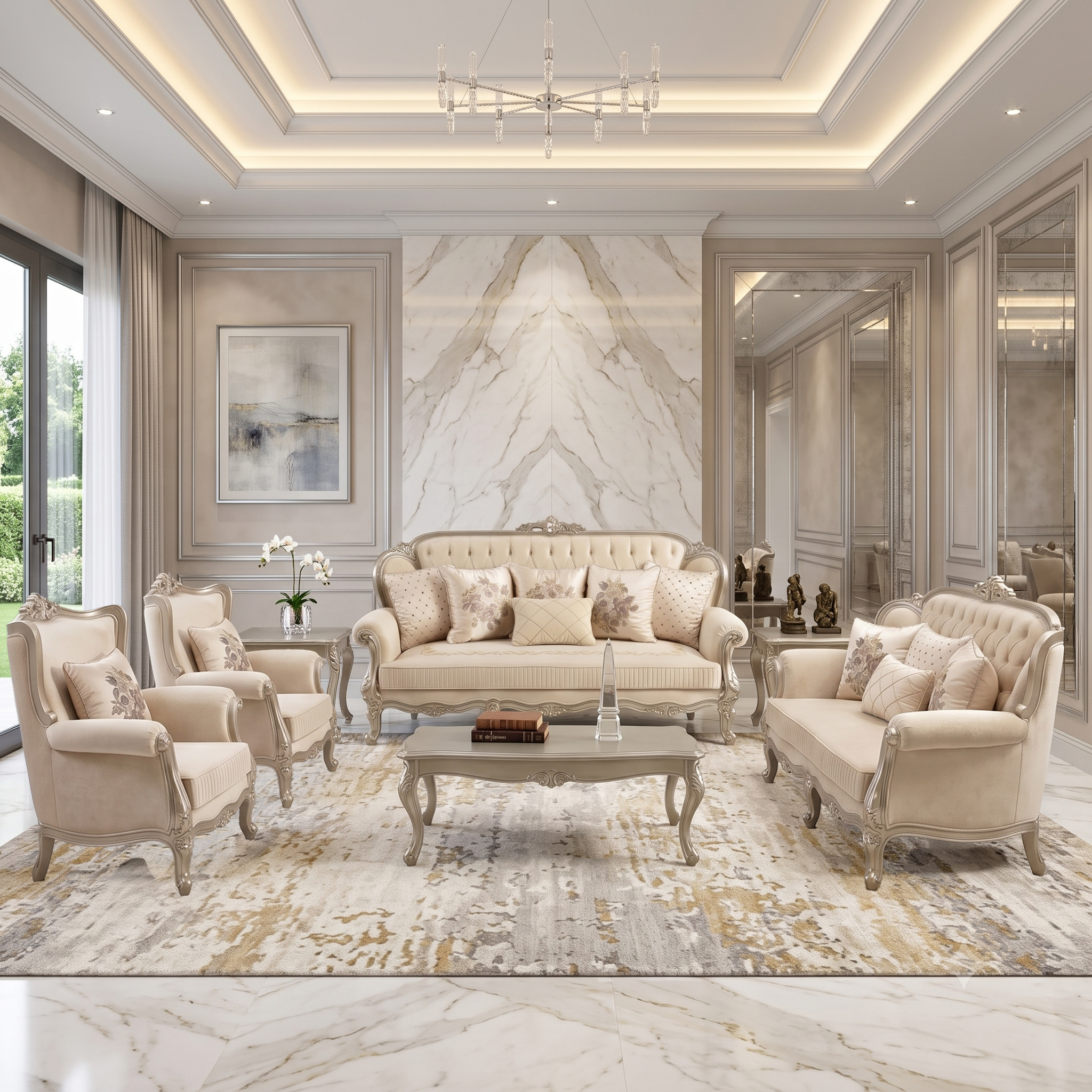 LUCIELLE 1+1+2+3 Seater Sofa Set