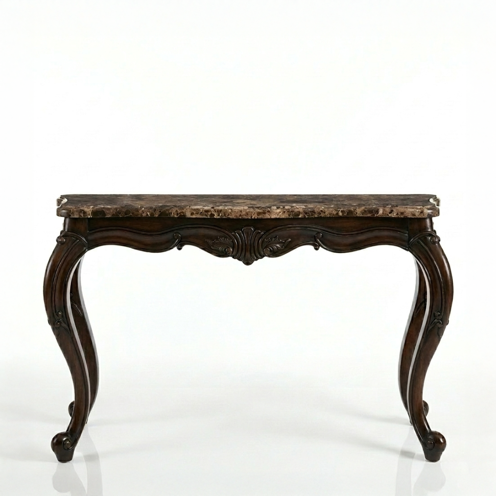 ALESSIA Marble Console Table with Mirror