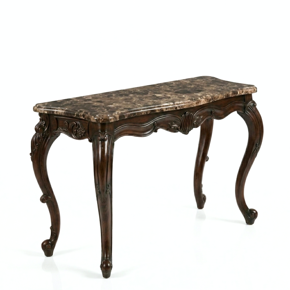 ALESSIA Marble Console Table with Mirror