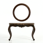ALESSIA Marble Console Table with Mirror