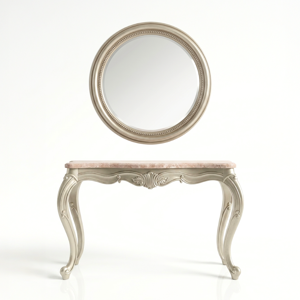 ELENA Marble Console Table with Mirror