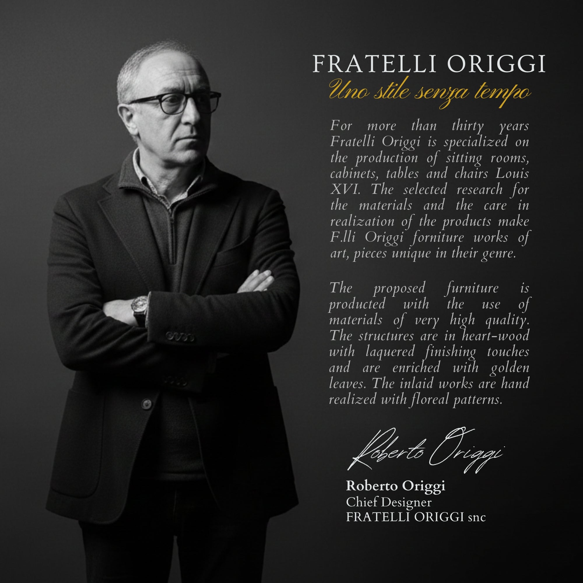 The RAFFINATO Italian Dining Set by Fratelli Origgi